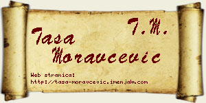 Tasa Moravčević vizit kartica